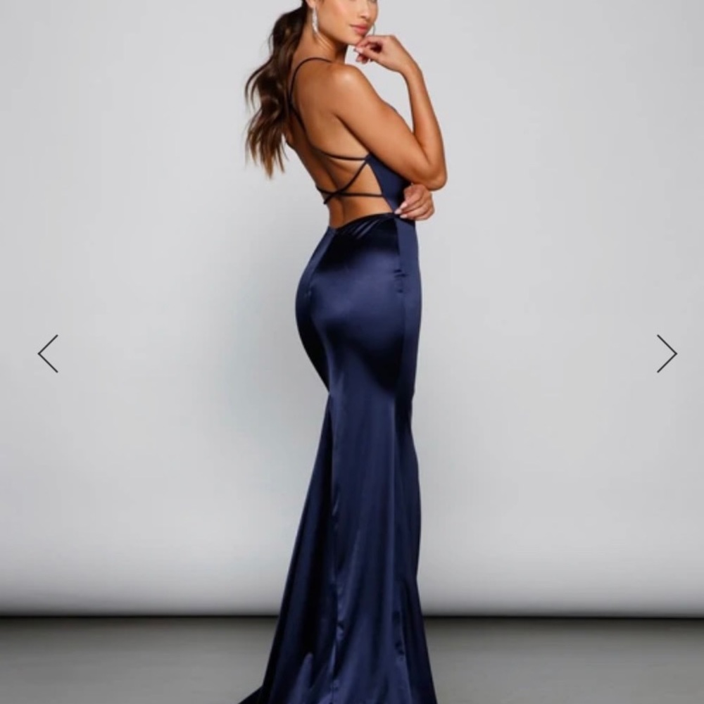 NOLA DARLING SATIN EVENING GOWN